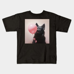 Schipperke And A Balloon Kids T-Shirt